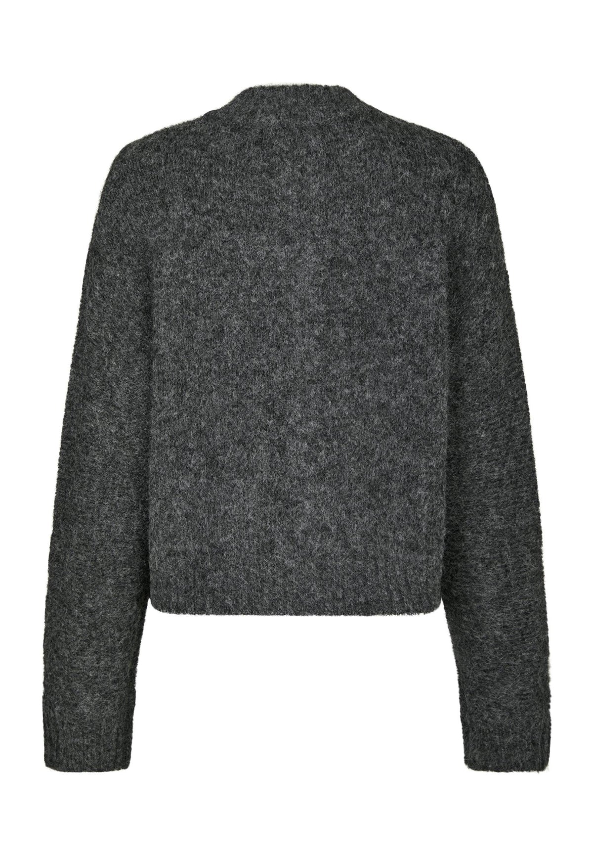 170031 Laura Fluffy Knit Cardigan_Antracit_Packshot_1