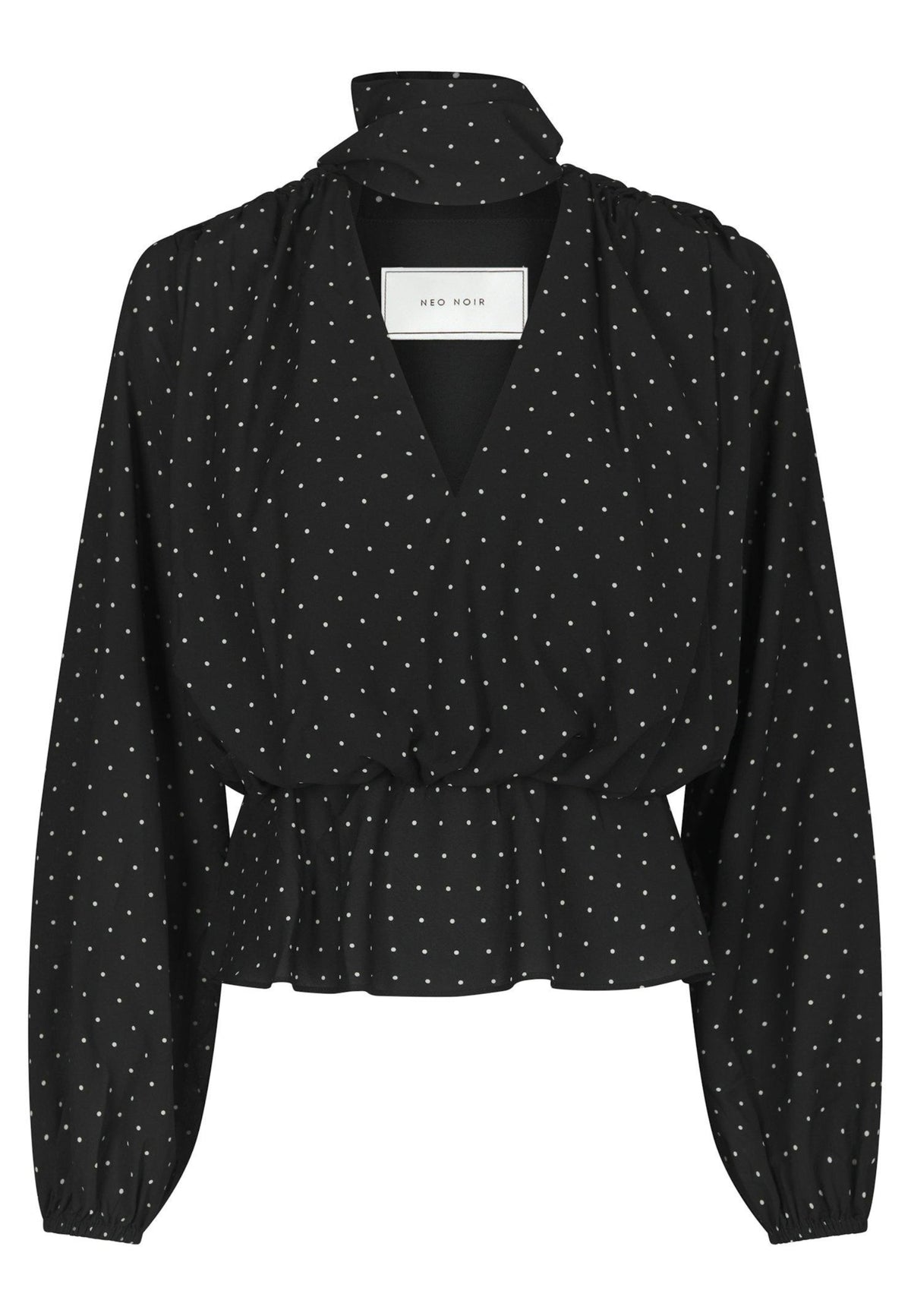 171098 Ettalie Dot Blouse_Black_Packshot_0
