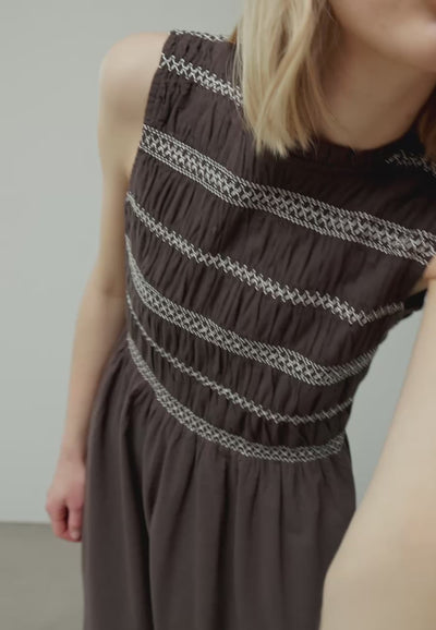 169564 Etika Deco Dress_Dark Brown_Video_0